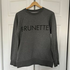 Brunette the Label Classic Brunette Crewneck Sweater in S/M